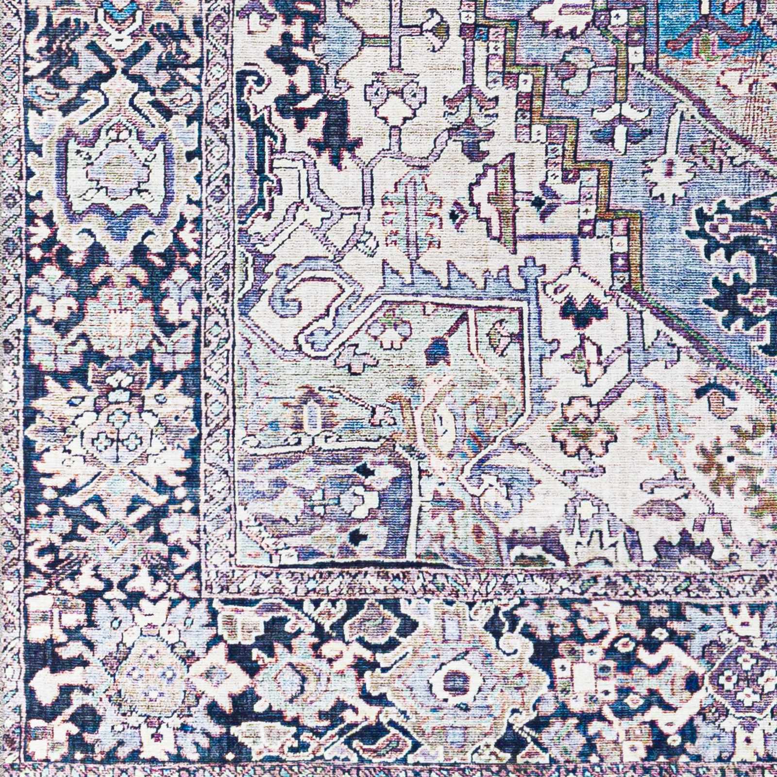 Neyland Iris Blue Area Rug 2362 by Boutique Rugs
