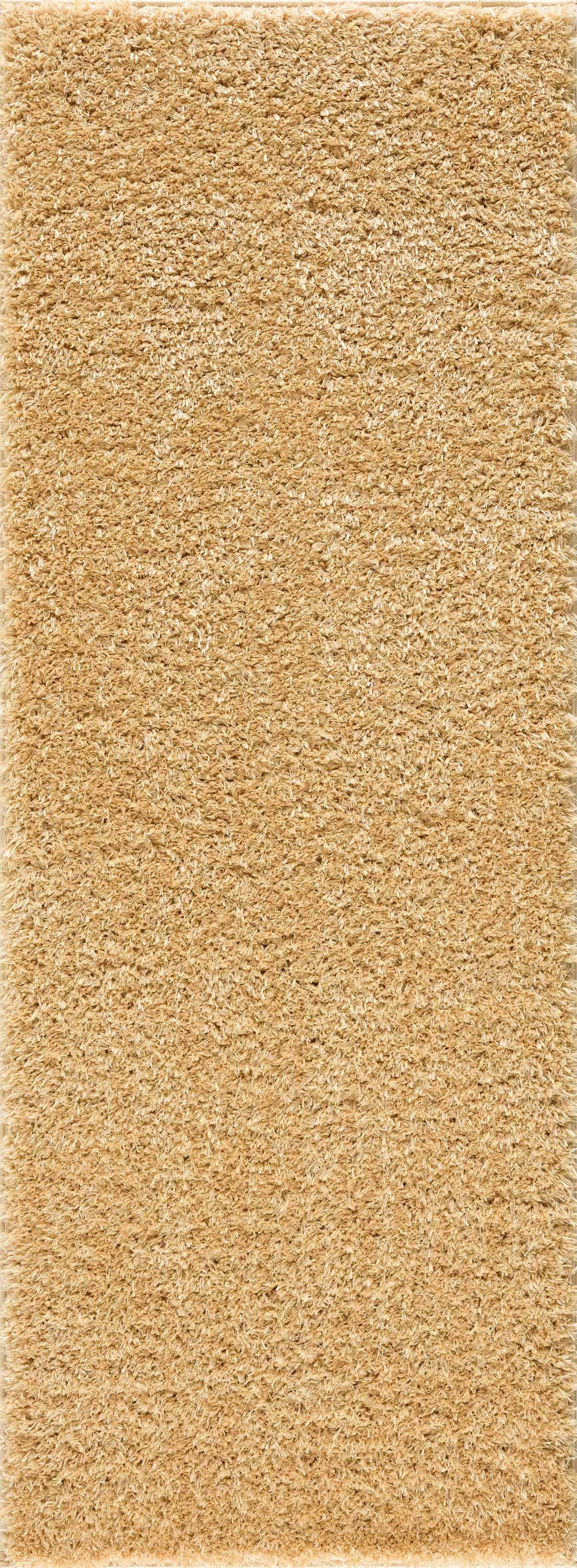 Faina Solid Gold Shag Washable Area Rug - Clearance, photo 10 of 17