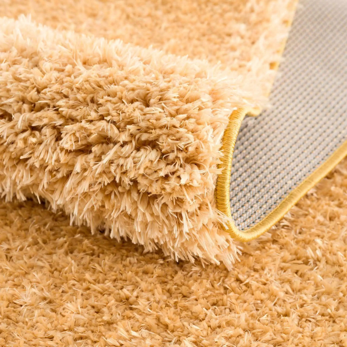 Faina Solid Gold Shag Washable Area Rug - Clearance, photo 17 of 17