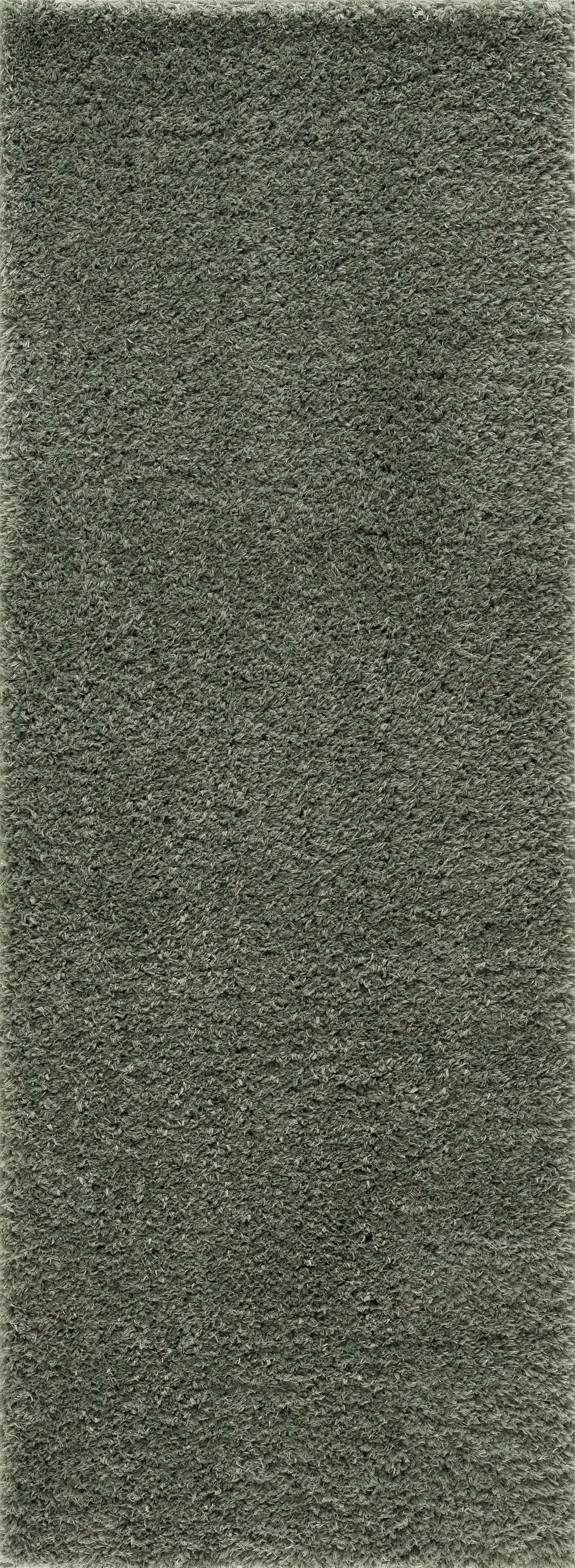 Faina Solid Green Shag Washable Area Rug - Clearance, photo 9 of 17