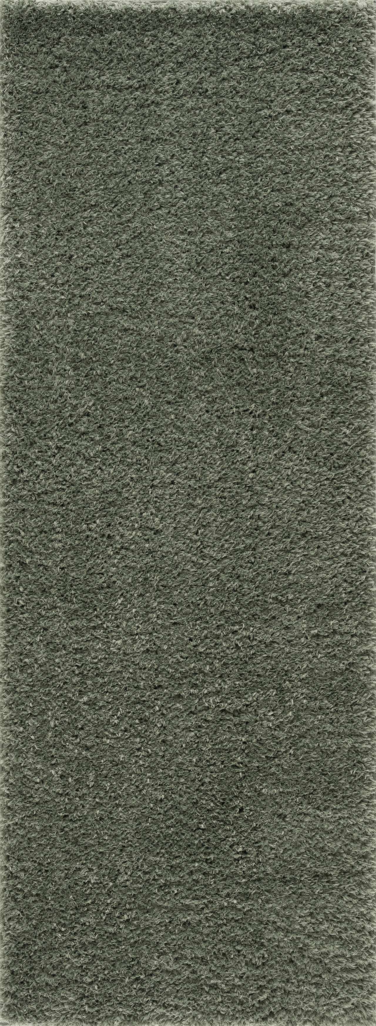 Faina Solid Green Shag Washable Area Rug - Clearance by Boutique Rugs