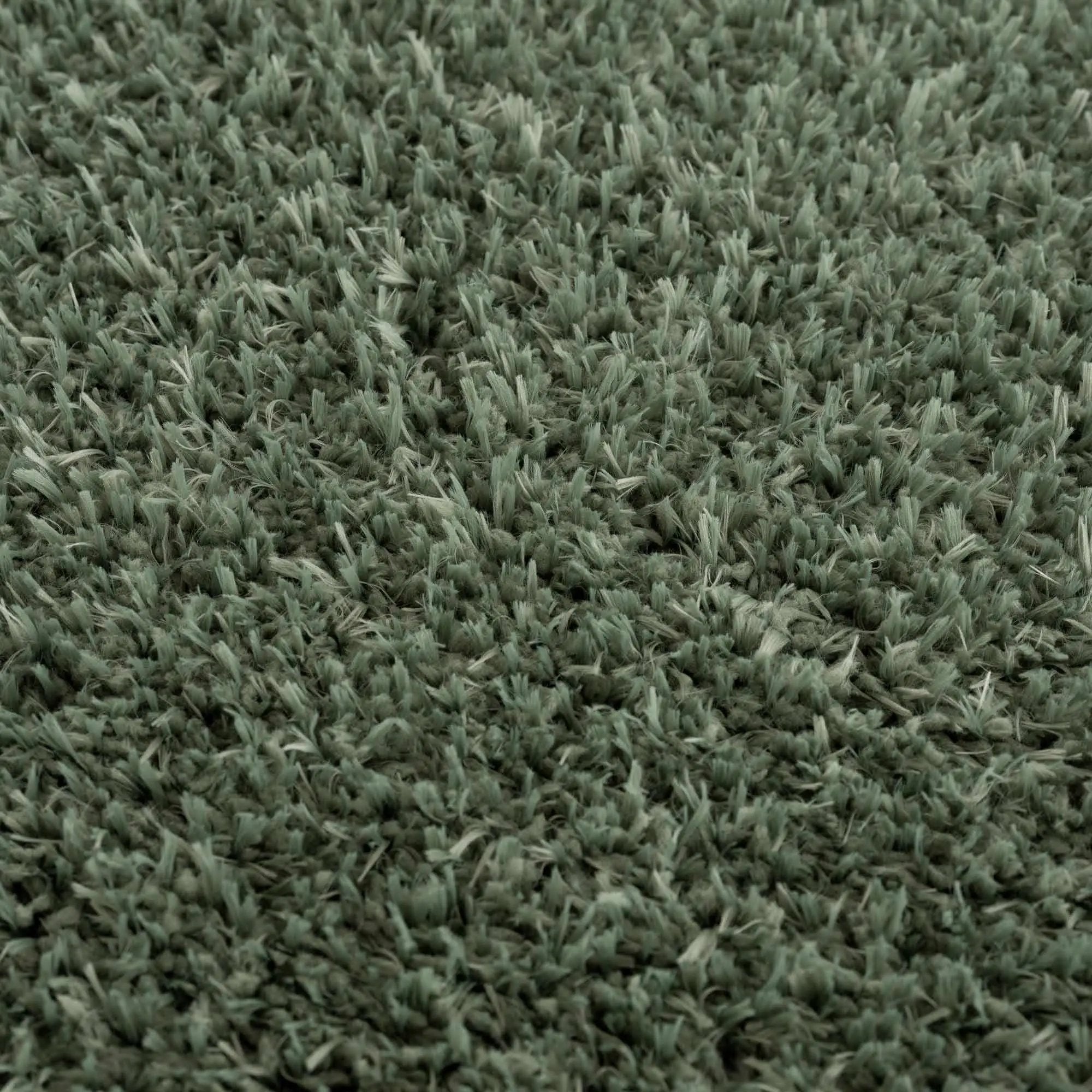 Faina Solid Green Shag Washable Area Rug - Clearance by Boutique Rugs