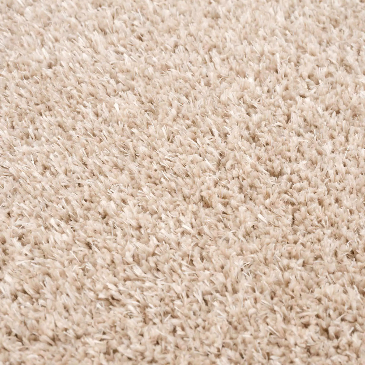 Faina Solid Beige Shag Rug Washable, photo 12 of 17