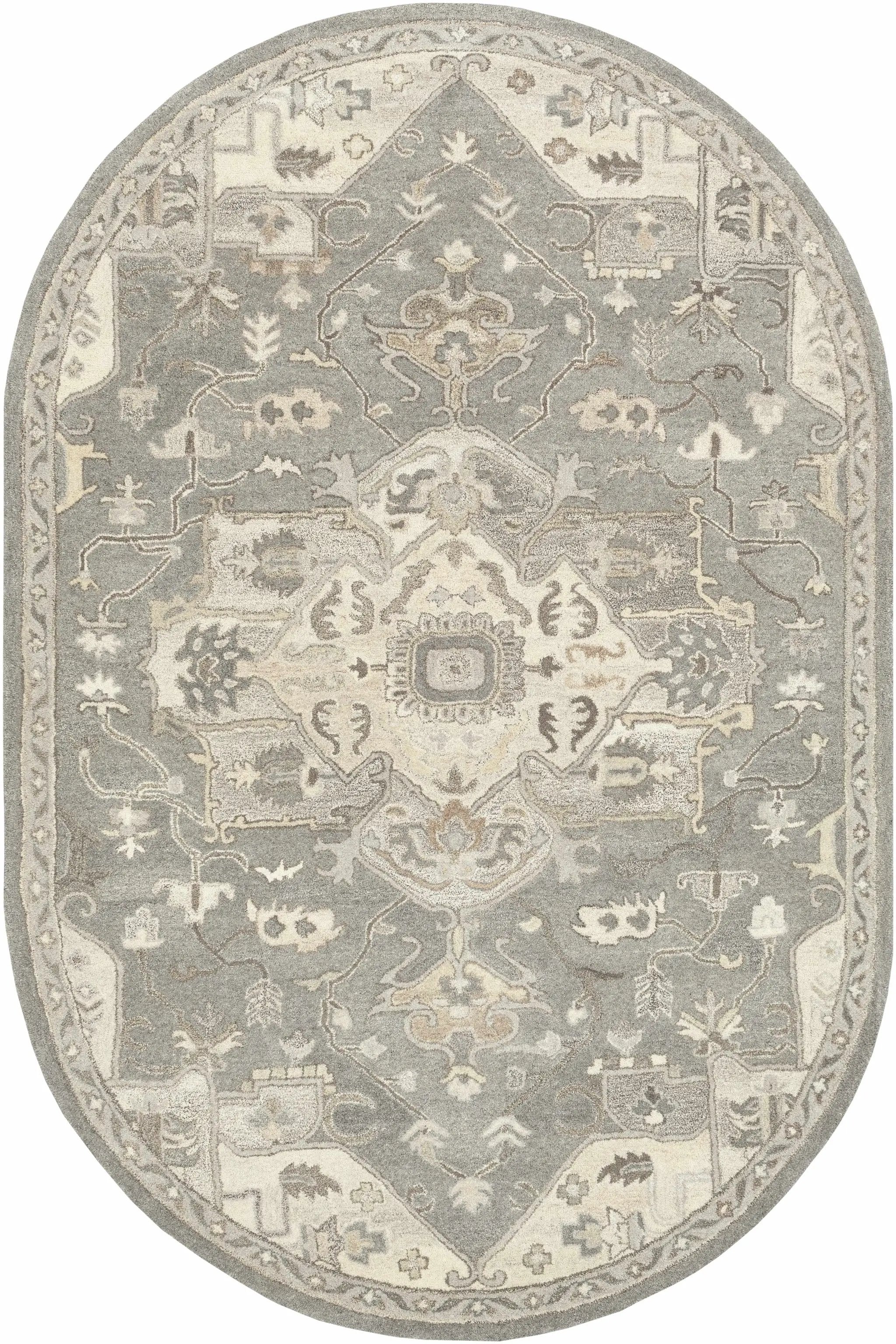 Broomfield 1196 Hand Tufted Taupe Wool Rug by Boutique Rugs