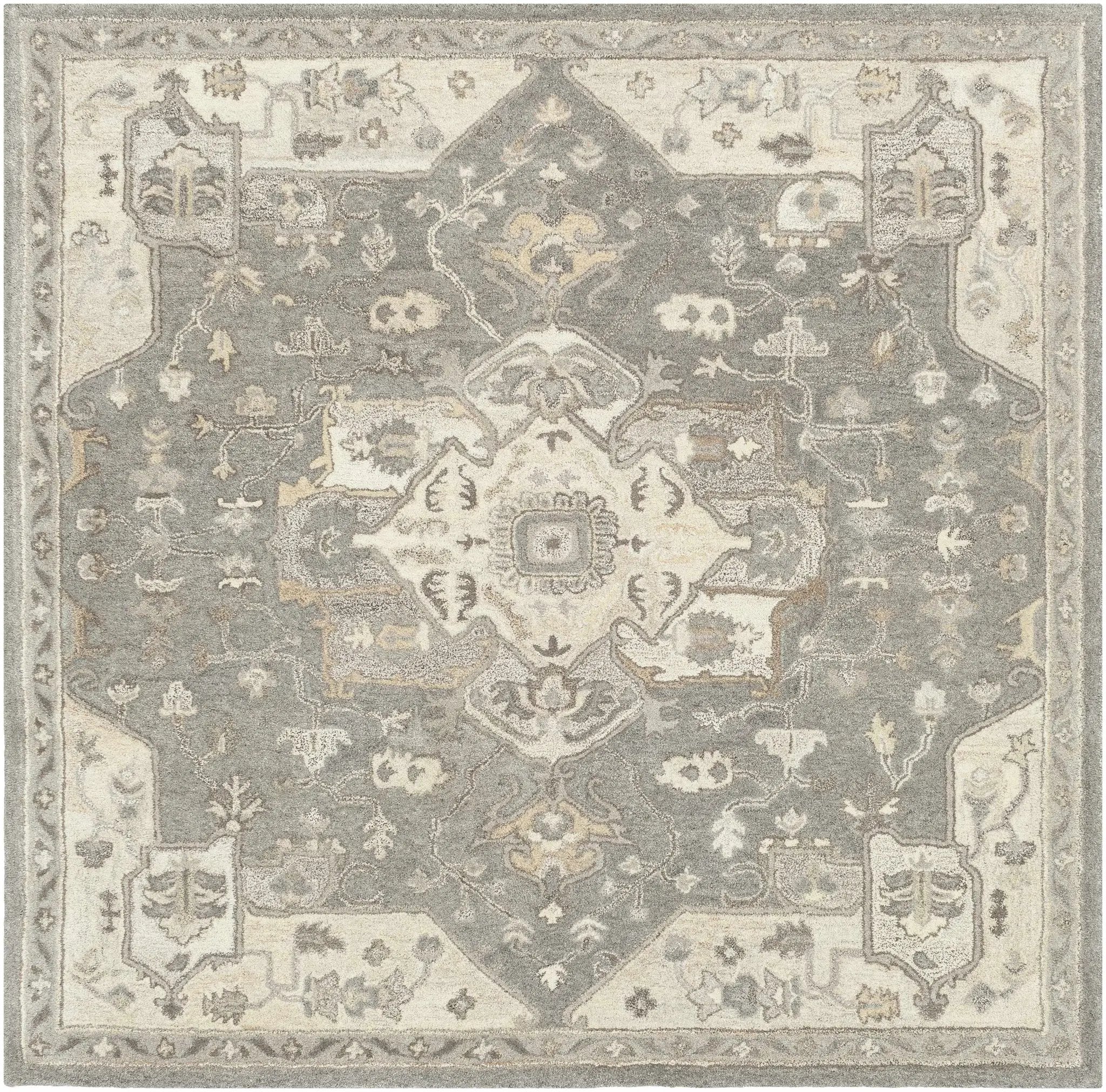 Broomfield 1196 Hand Tufted Taupe Wool Rug by Boutique Rugs