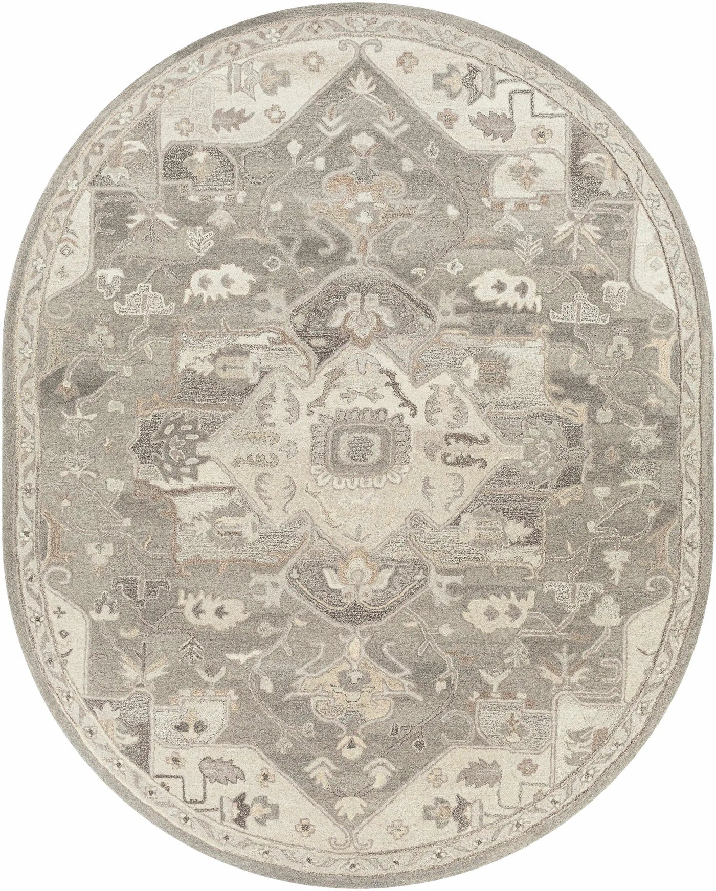 Broomfield 1196 Hand Tufted Taupe Wool Rug by Boutique Rugs