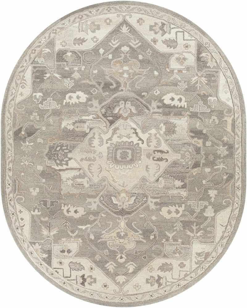 Broomfield 1196 Hand Tufted Taupe Wool Rug by Boutique Rugs