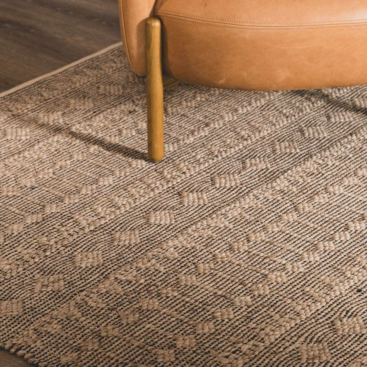 Hanston Handmade Faux Silk Rug - Clearance, installed in a room 5