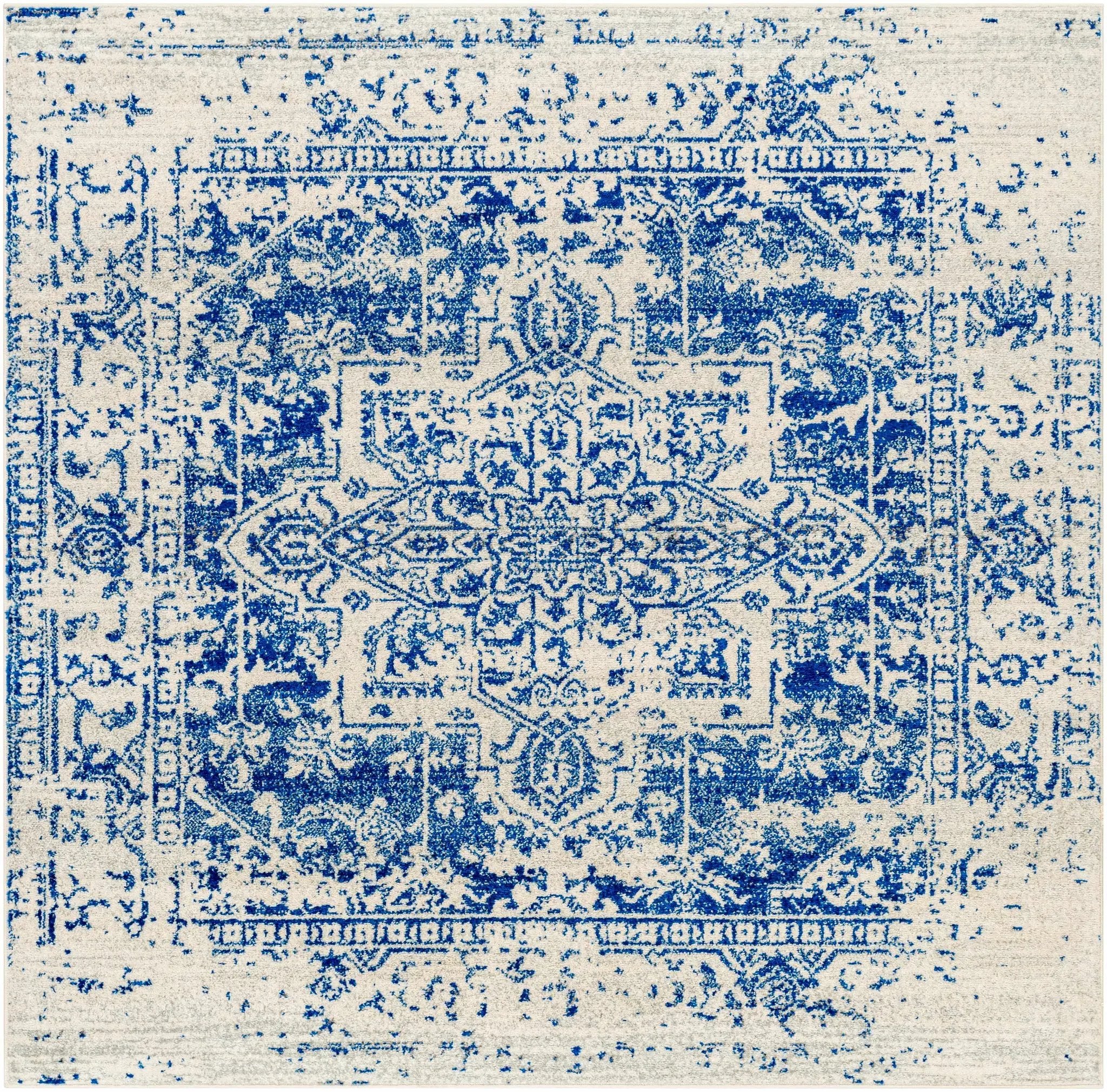 Rachel Navy Area Rug by Hauteloom