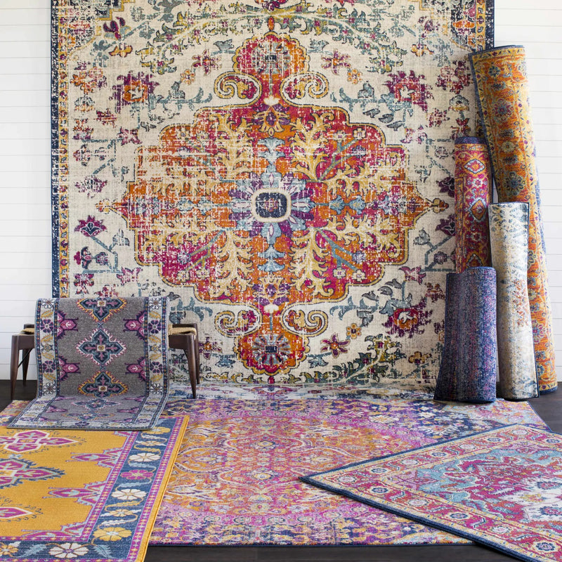 Burnt Orange Ojus Area Rug by Hauteloom