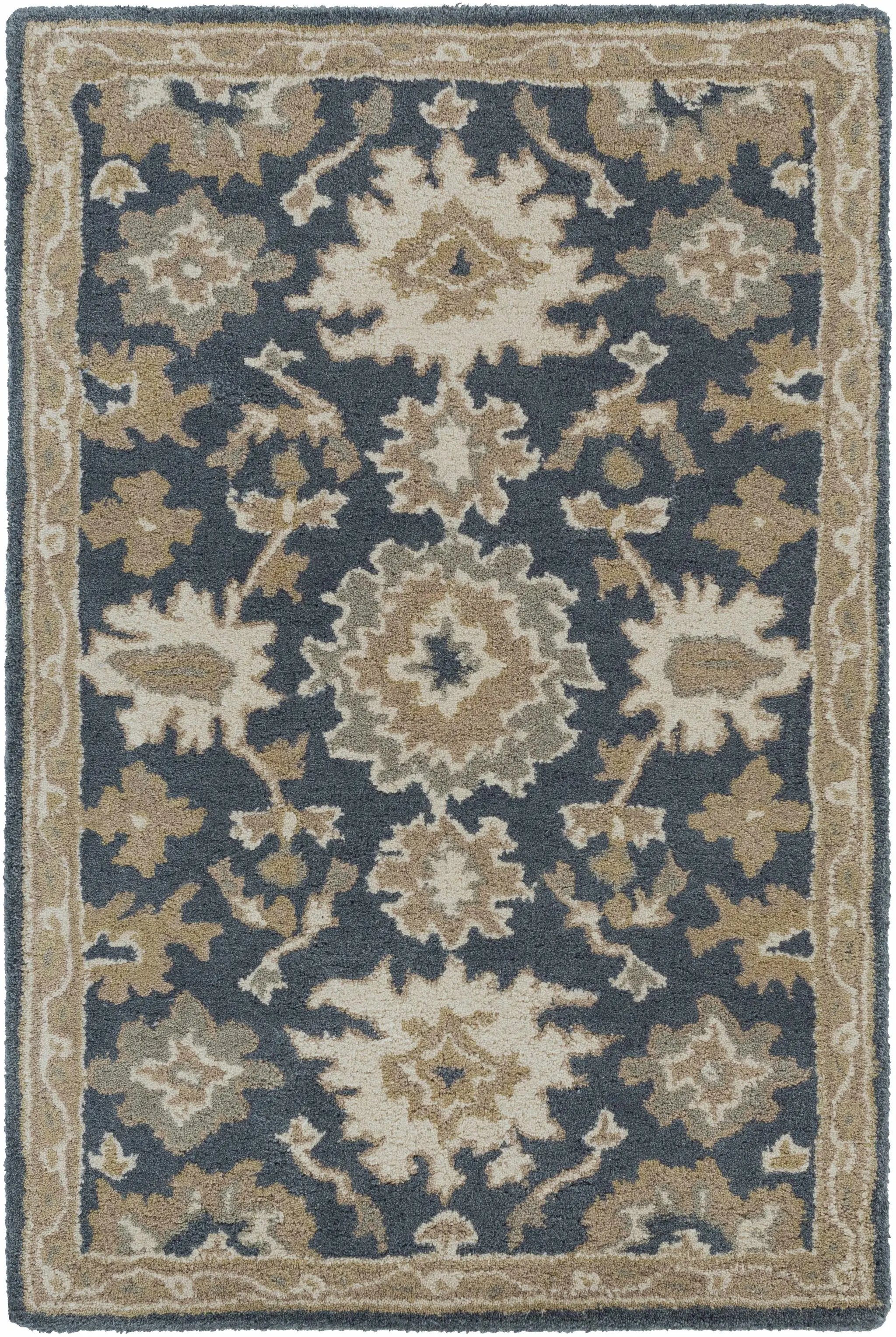 Caesar 1154 Navy Wool Rug by Boutique Rugs
