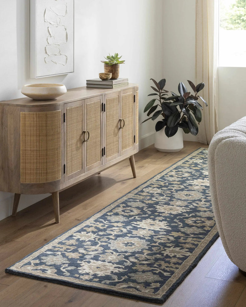 Caesar 1154 Navy Wool Rug by Boutique Rugs