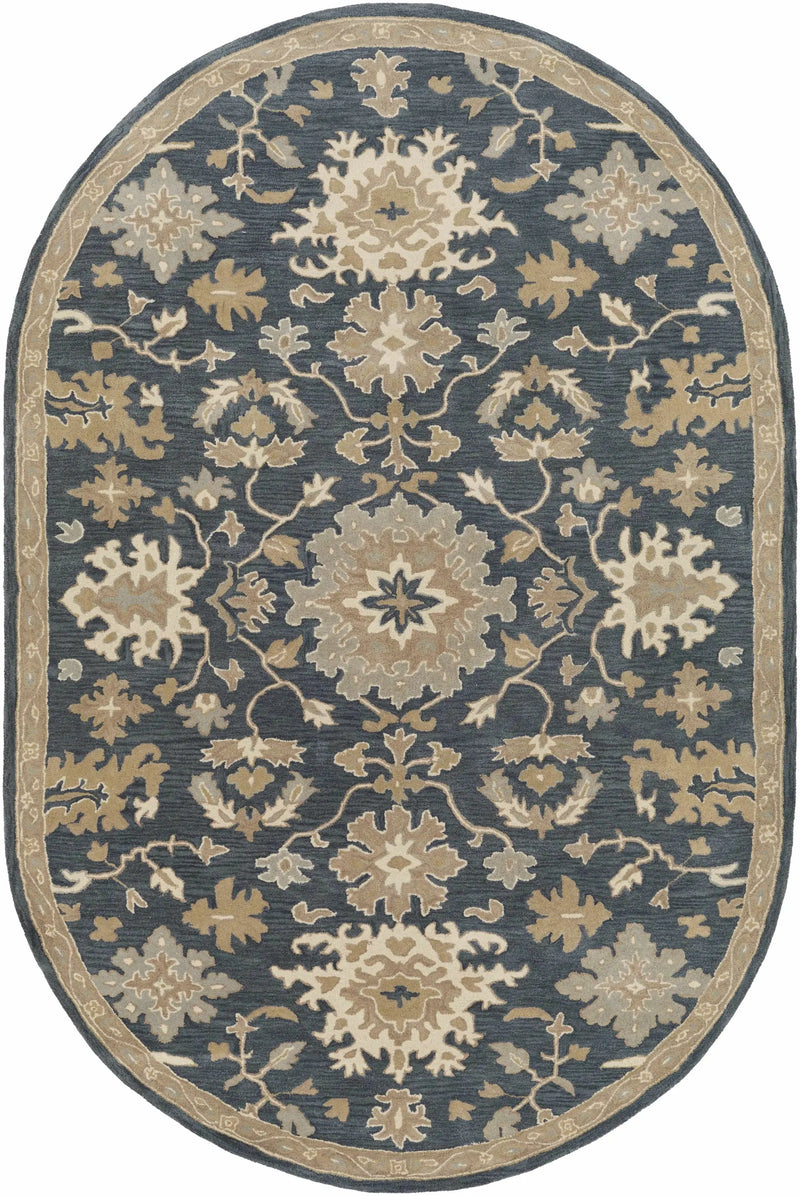 Caesar 1154 Navy Wool Rug by Boutique Rugs
