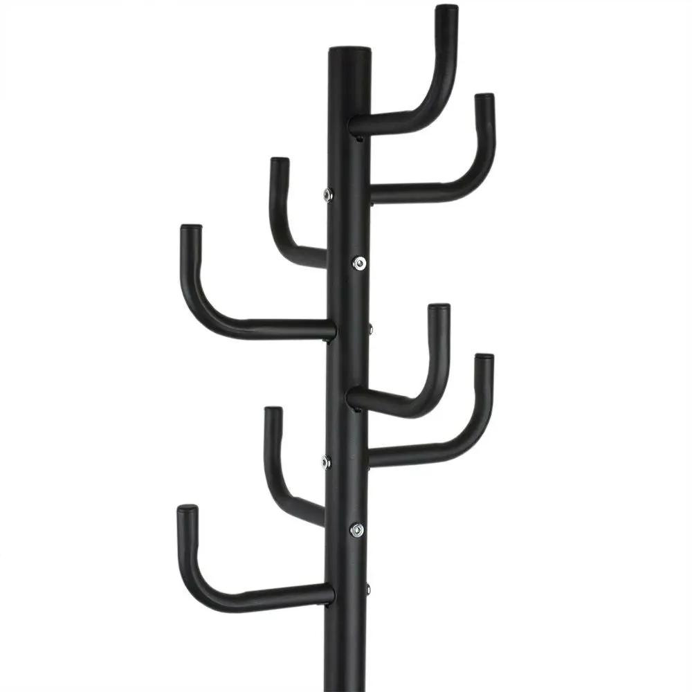 Black Metal Coat Rack Entry Hall Tree Hat Rack by HomePacific