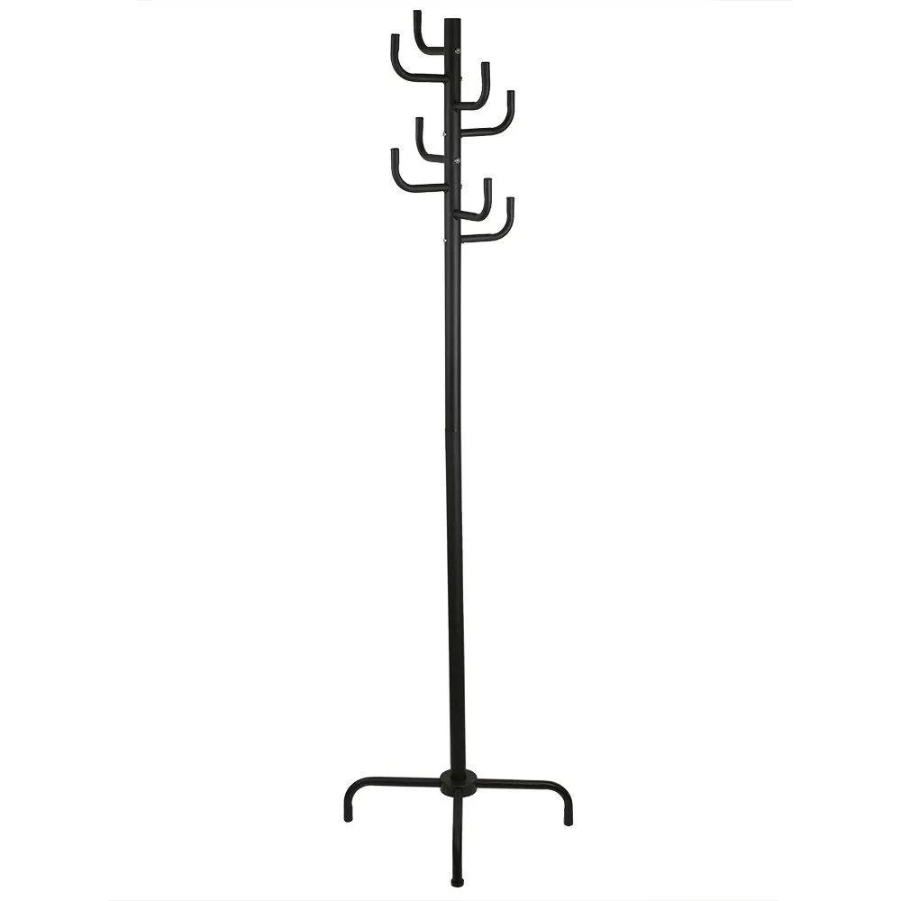 Black Metal Coat Rack Entry Hall Tree Hat Rack by HomePacific