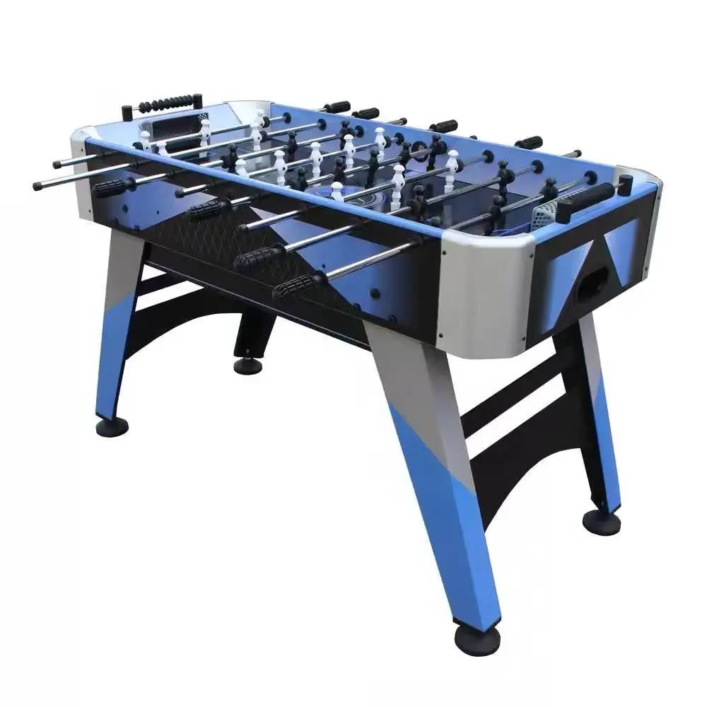 Blue Grey Black 4-foot Foosball Table with Abacus Scorers and 2 Balls by HomePacific