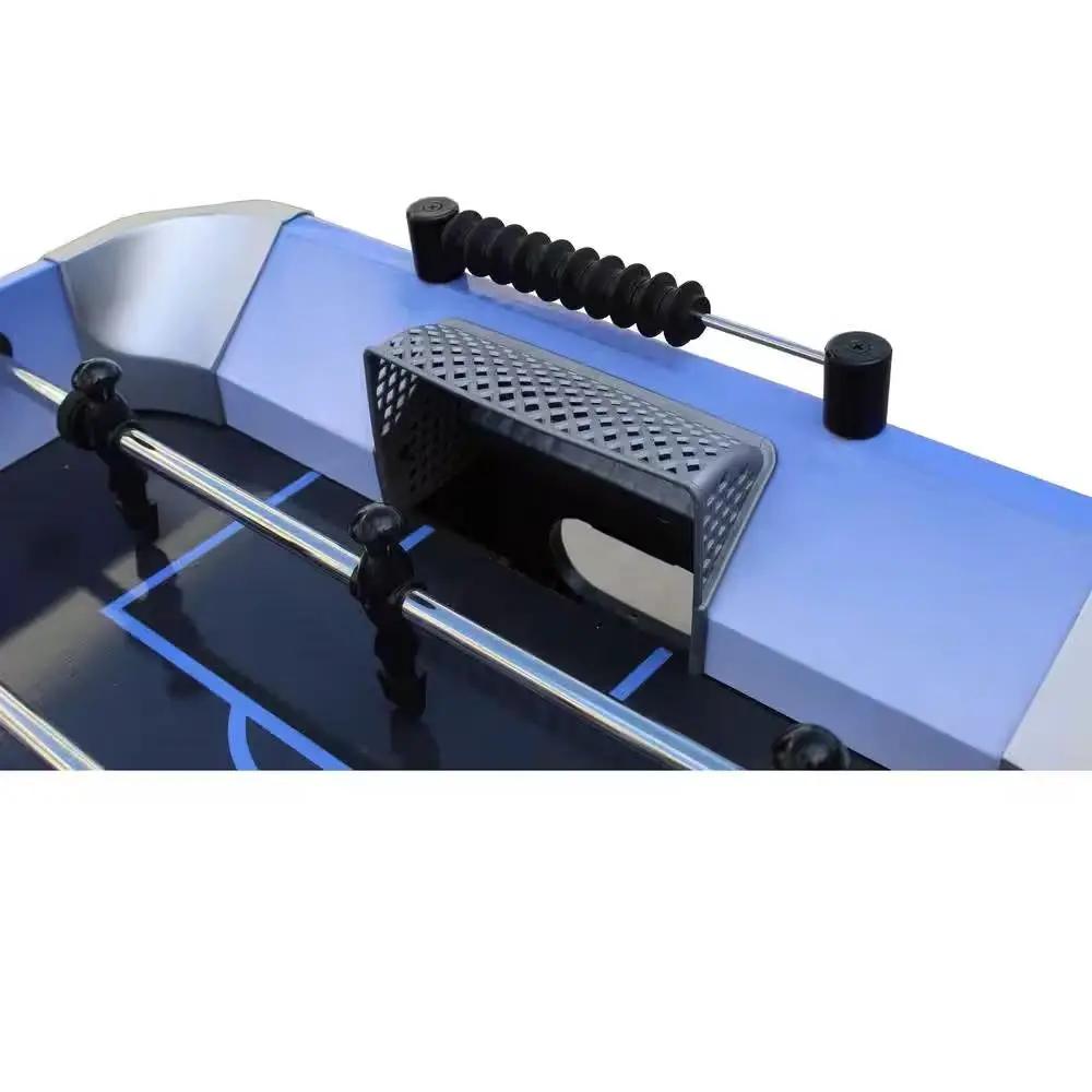 Blue Grey Black 4-foot Foosball Table with Abacus Scorers and 2 Balls by HomePacific
