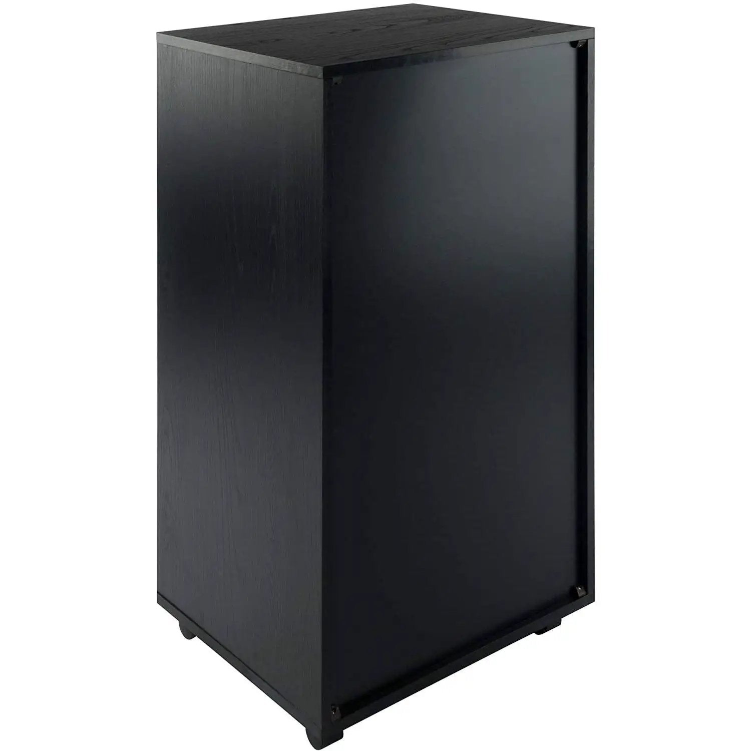 Modern Scandinavian Style 7-Drawer Storage Cabinet Chest in Black Finish by HomePacific