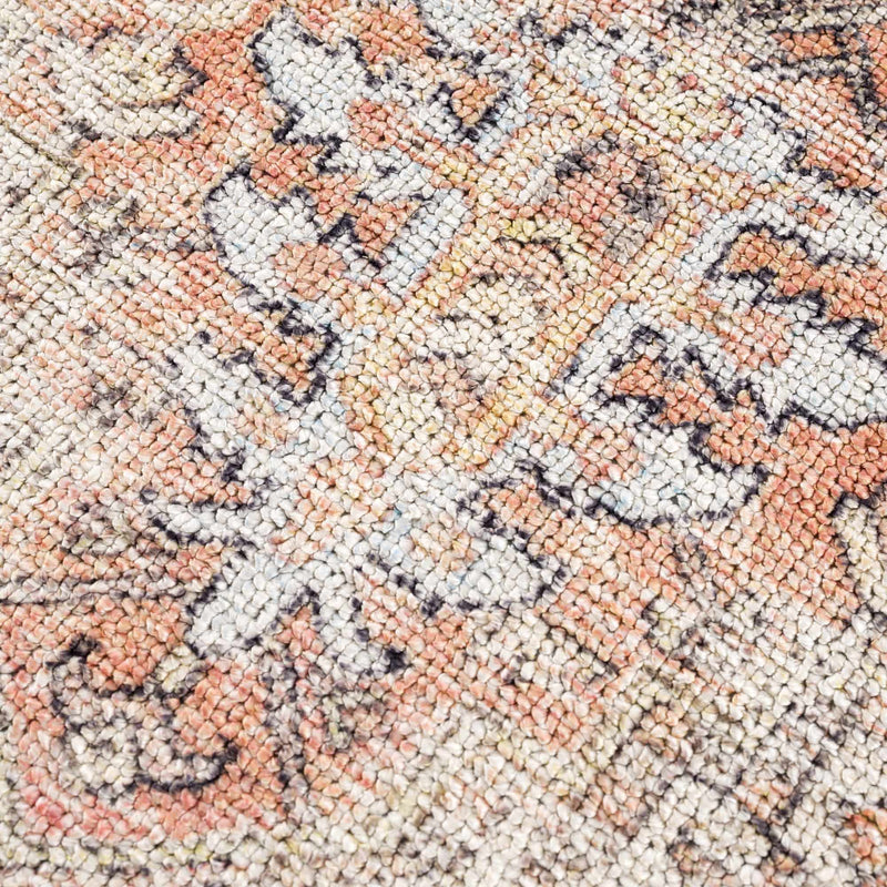 Beck Peach Washable Area Rug - Clearance by Boutique Rugs