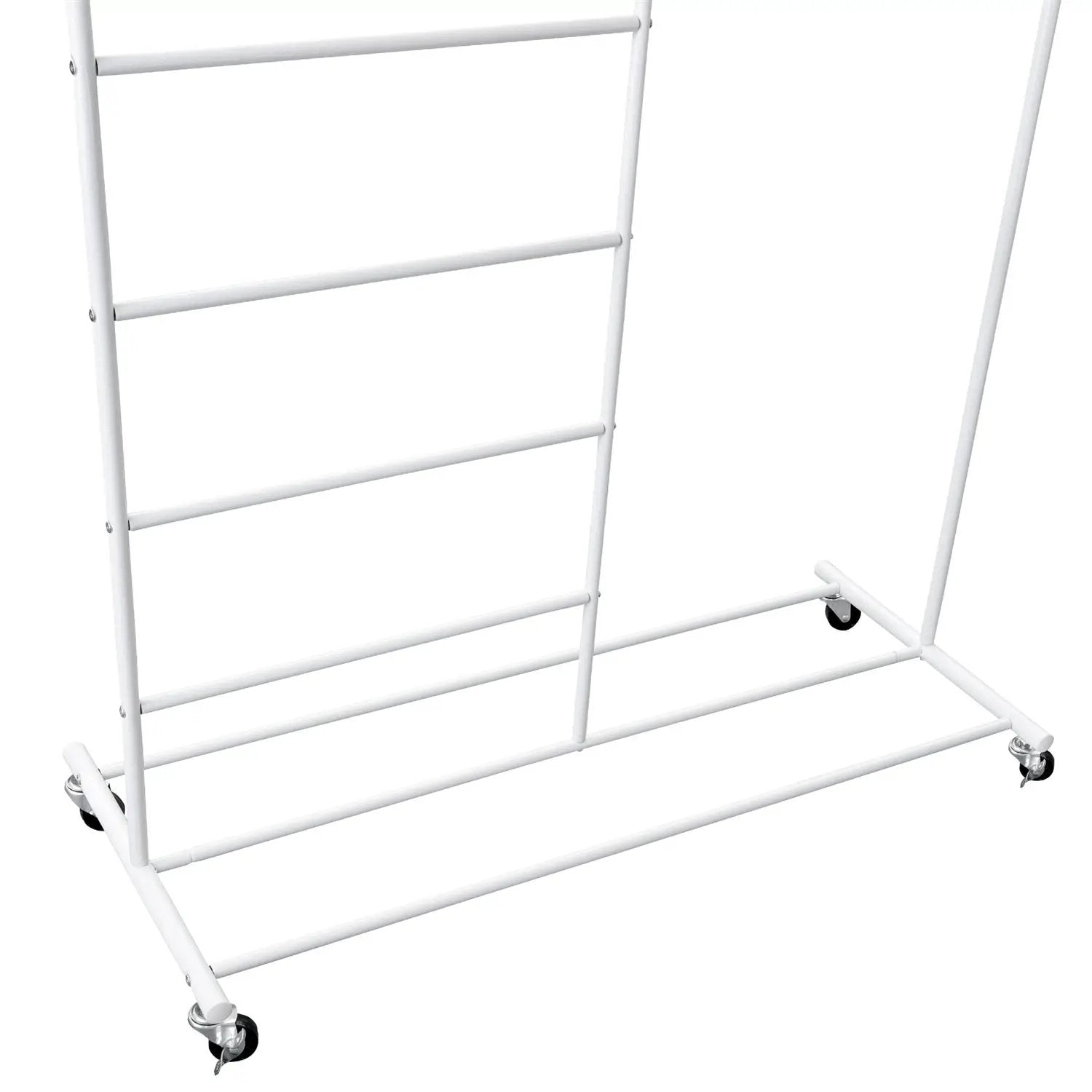 White Rolling Multi Use Laundry Clothes Drying Rack by HomePacific