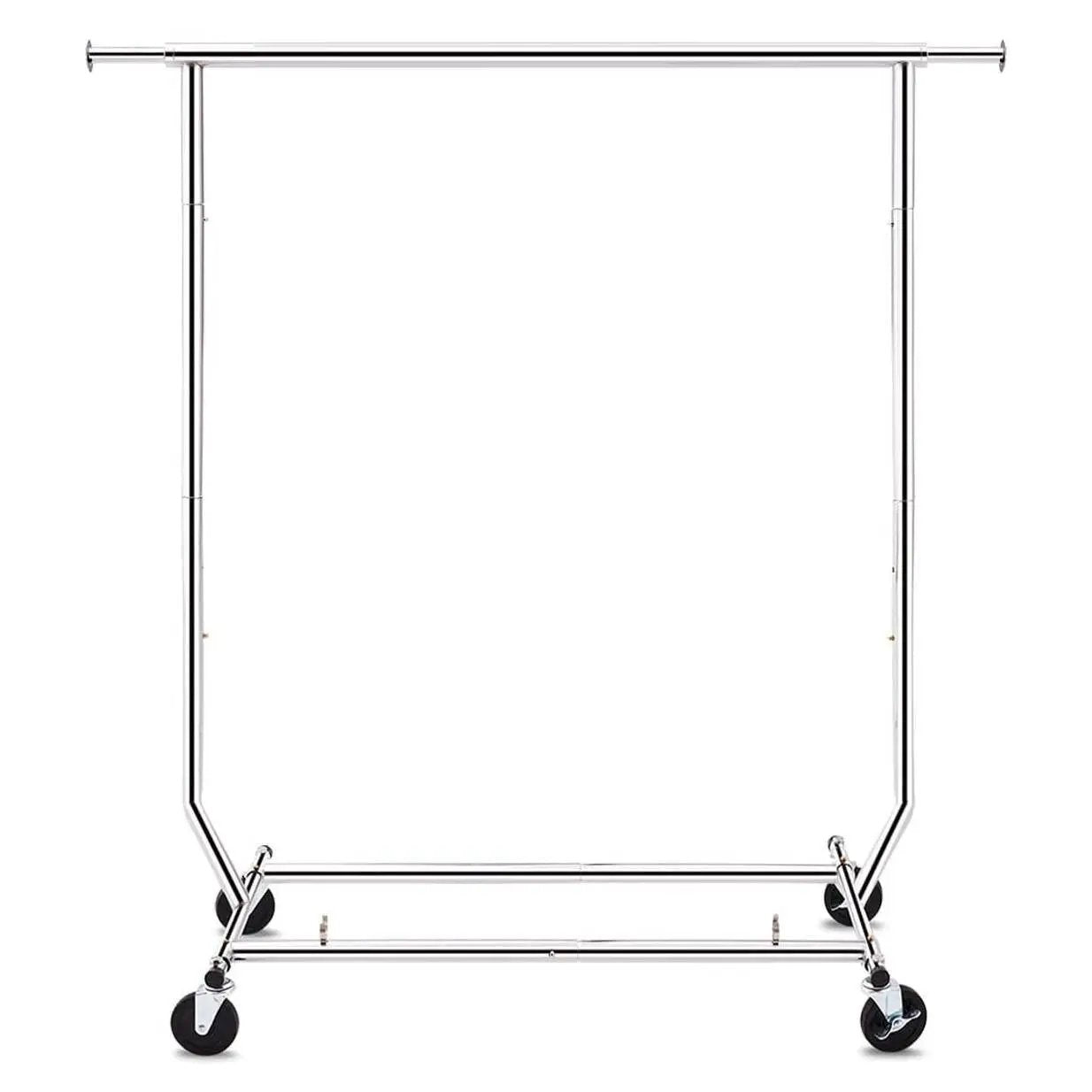 Heavy Duty Metal Clothing Garment Rack with Lockable Wheels - 250 lbs. Capacity by HomePacific