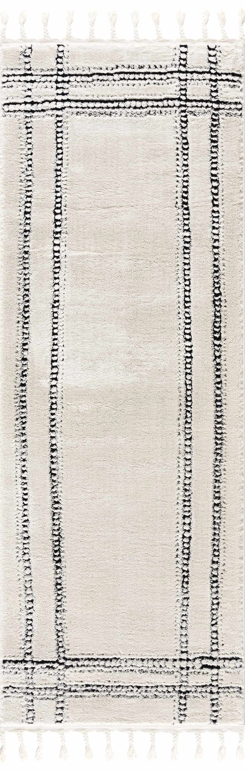 Ryuu Black & White Area Rug - Clearance by Boutique Rugs