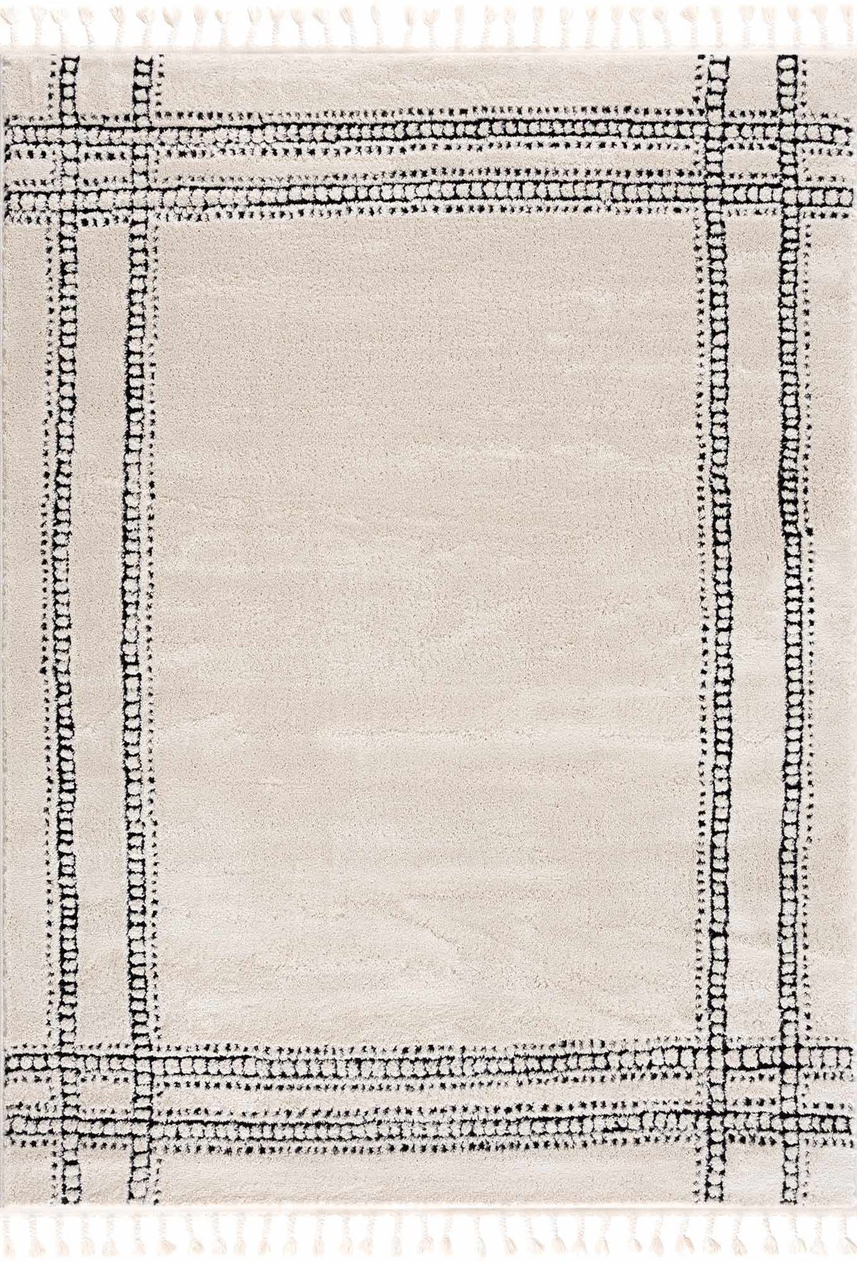 Ryuu Black & White Area Rug - Clearance