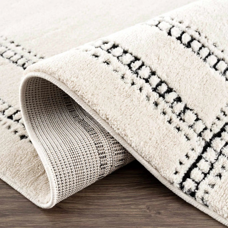 Ryuu Black & White Area Rug - Clearance by Boutique Rugs