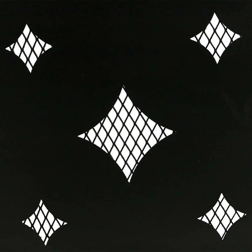 Heavy Duty 36-inch Black Steel Fire Pit Ring with Diamond Pattern by HomePacific
