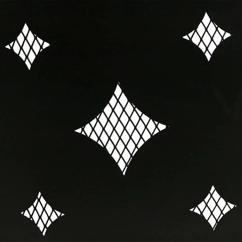 Heavy Duty 36-inch Black Steel Fire Pit Ring with Diamond Pattern by HomePacific