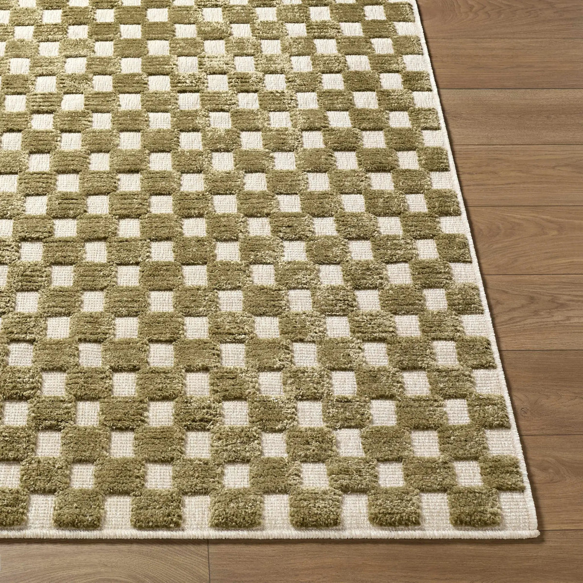 Anthea Olive Washable Area Rug, photo 5 of 7