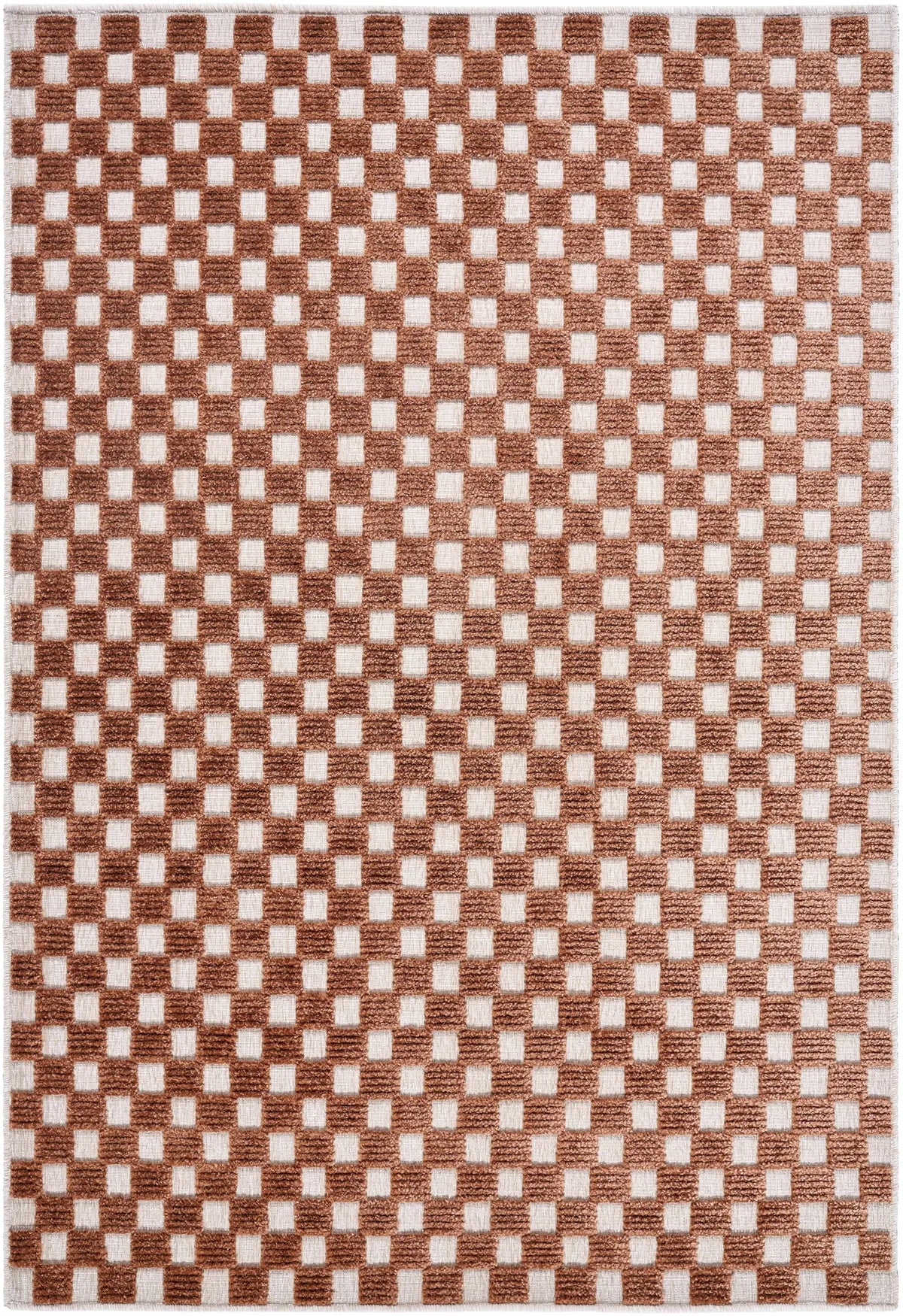 Anthea White Washable Area Rug