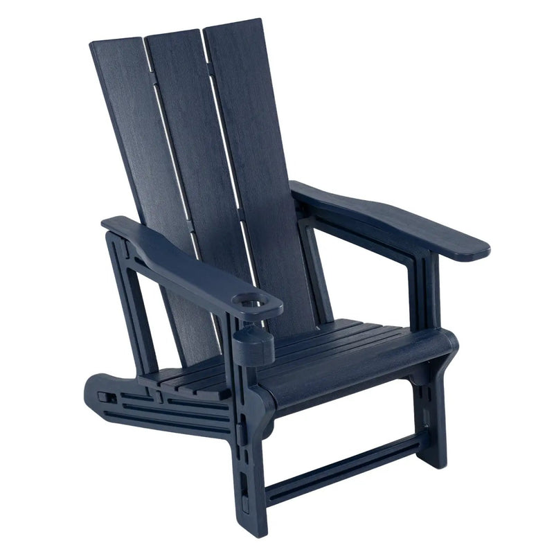 Adirondack Chair with Cup Holder - HDPE Outdoor Seating by DirectDeals
