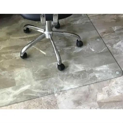 Heavy Duty 50 Inch Tempered Glass Chair Mat by HomePacific