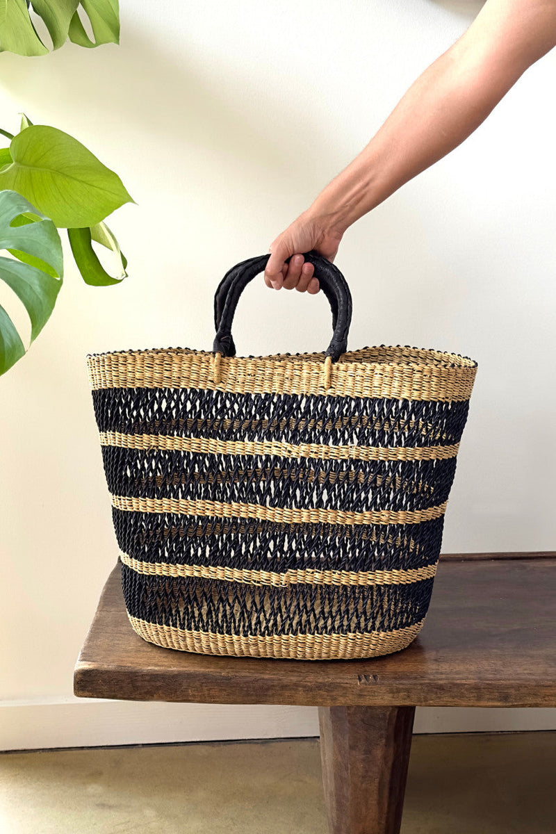 Breezy Tote - Natural & Black, photo 3 of 3