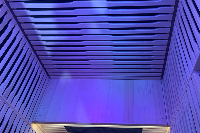 Blisspod | Helsinki | Full Spectrum Ultimate Indoor Sauna | Red Light Therapy | 2 Person, installed in a room