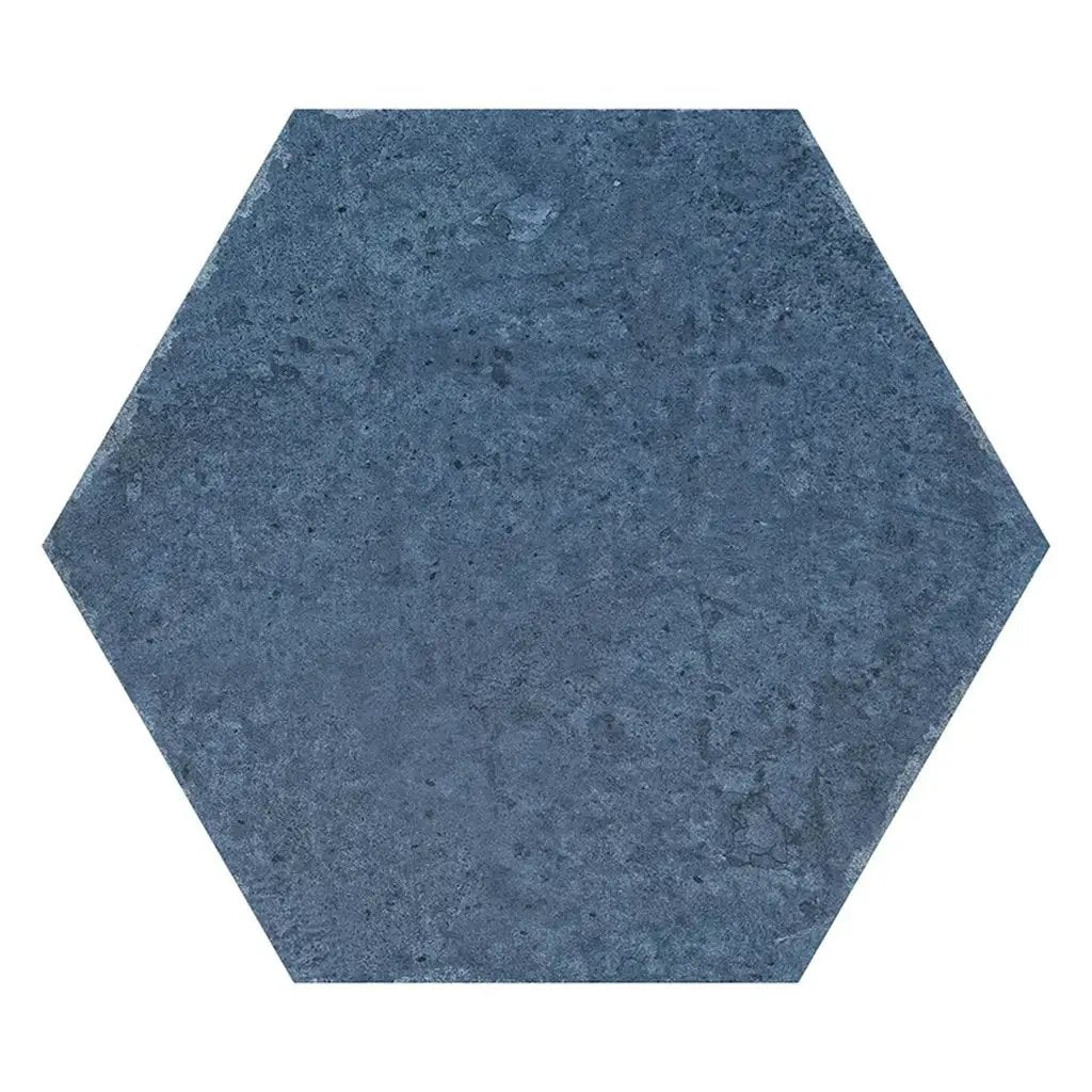Slate Blue 9x11 Matte Hexagon Porcelain Tile (16 pack, 8.07 sq ft/case) by Apollo Tile