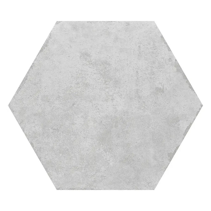 Soft White 9x11 Matte Hexagon Porcelain Tile (16 pack, 8.07 sq ft/case) by Apollo Tile