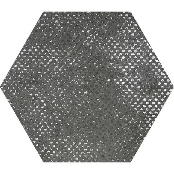 Graphite Gray 9x11 Textured Hexagon Porcelain Tile (16 pack, 8.07 sq ft/case) by Apollo Tile