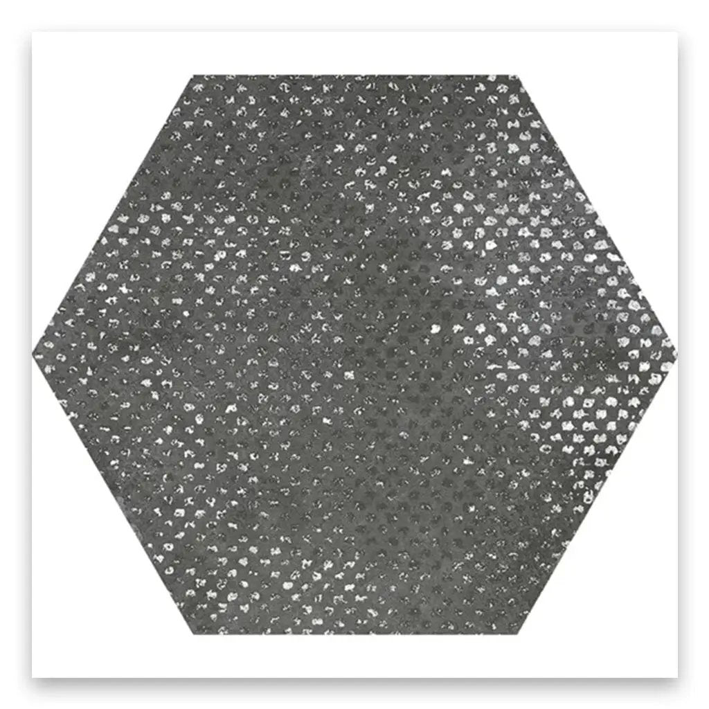 Graphite Gray 9x11 Textured Hexagon Porcelain Tile (16 pack, 8.07 sq ft/case) by Apollo Tile