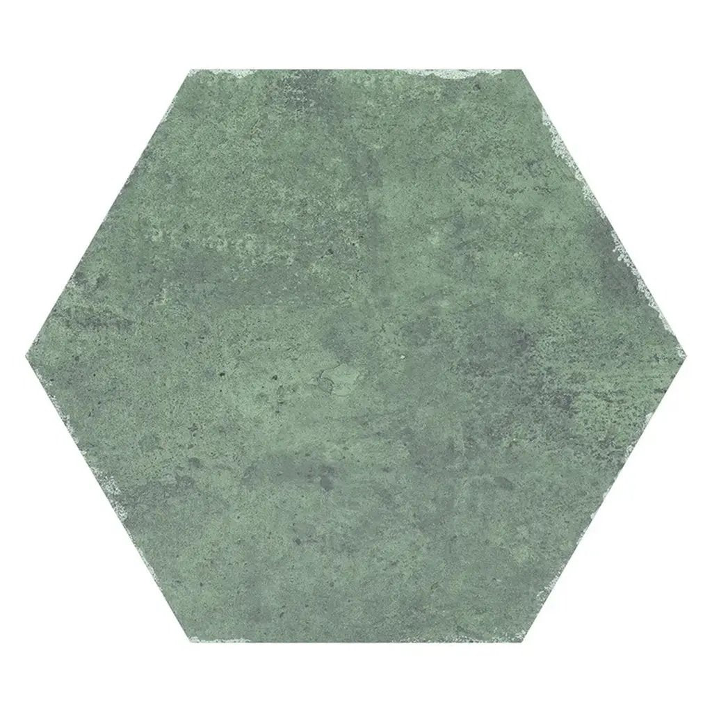 Moss Green 9x11 Matte Hexagon Porcelain Tile (16 pack, 8.07 sq ft/case) by Apollo Tile