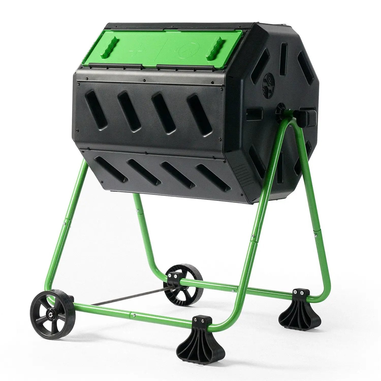 Tumbler 5-Cubic Ft Compost Bin for Home Composting with Heavy Duty Frame by HomePacific