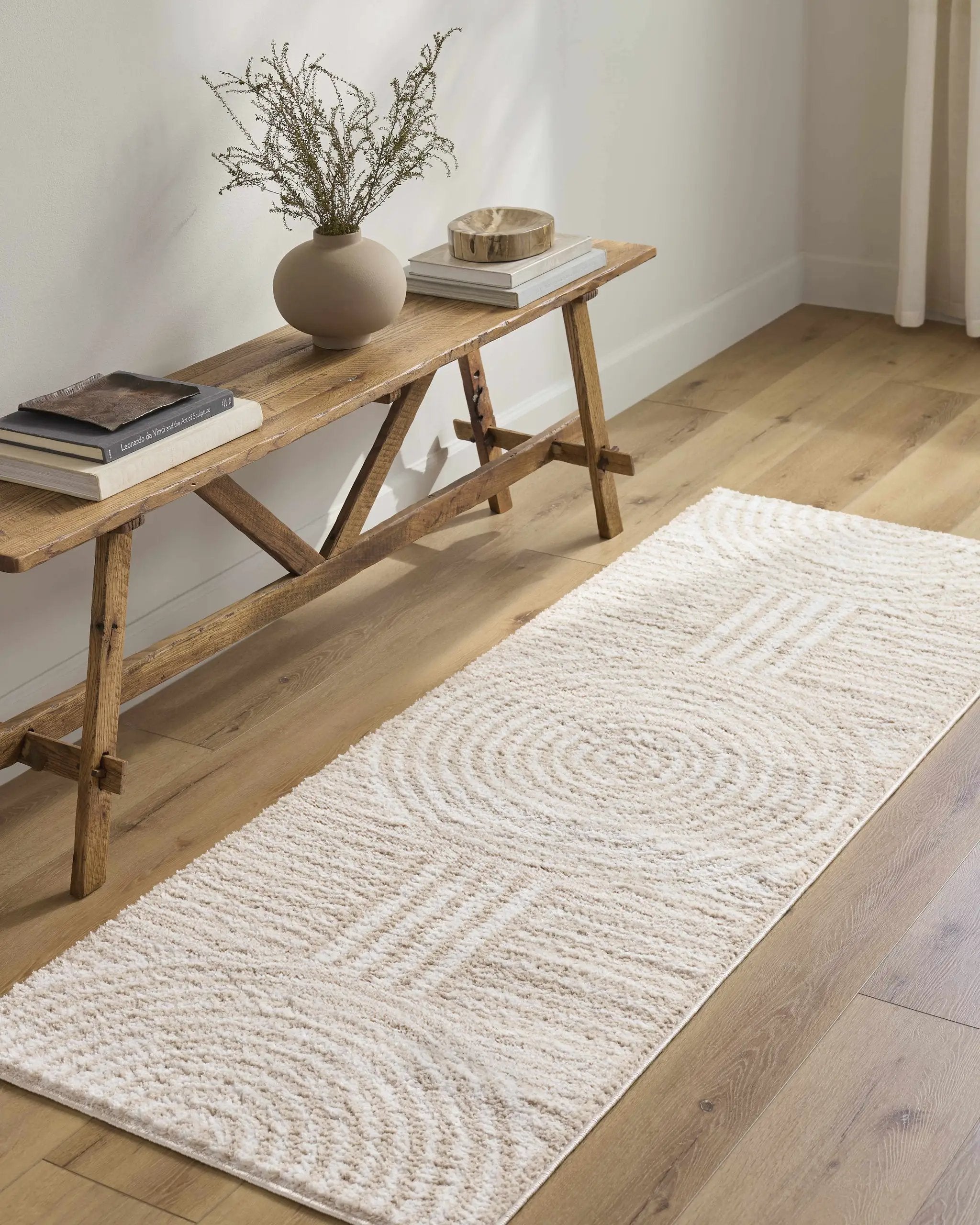 Allard Beige Washable Area Rug by Boutique Rugs