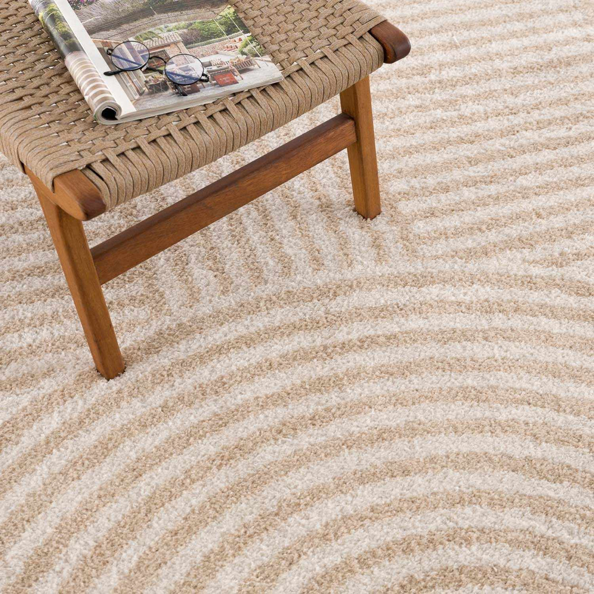 Allard Beige Washable Area Rug, photo 10 of 12