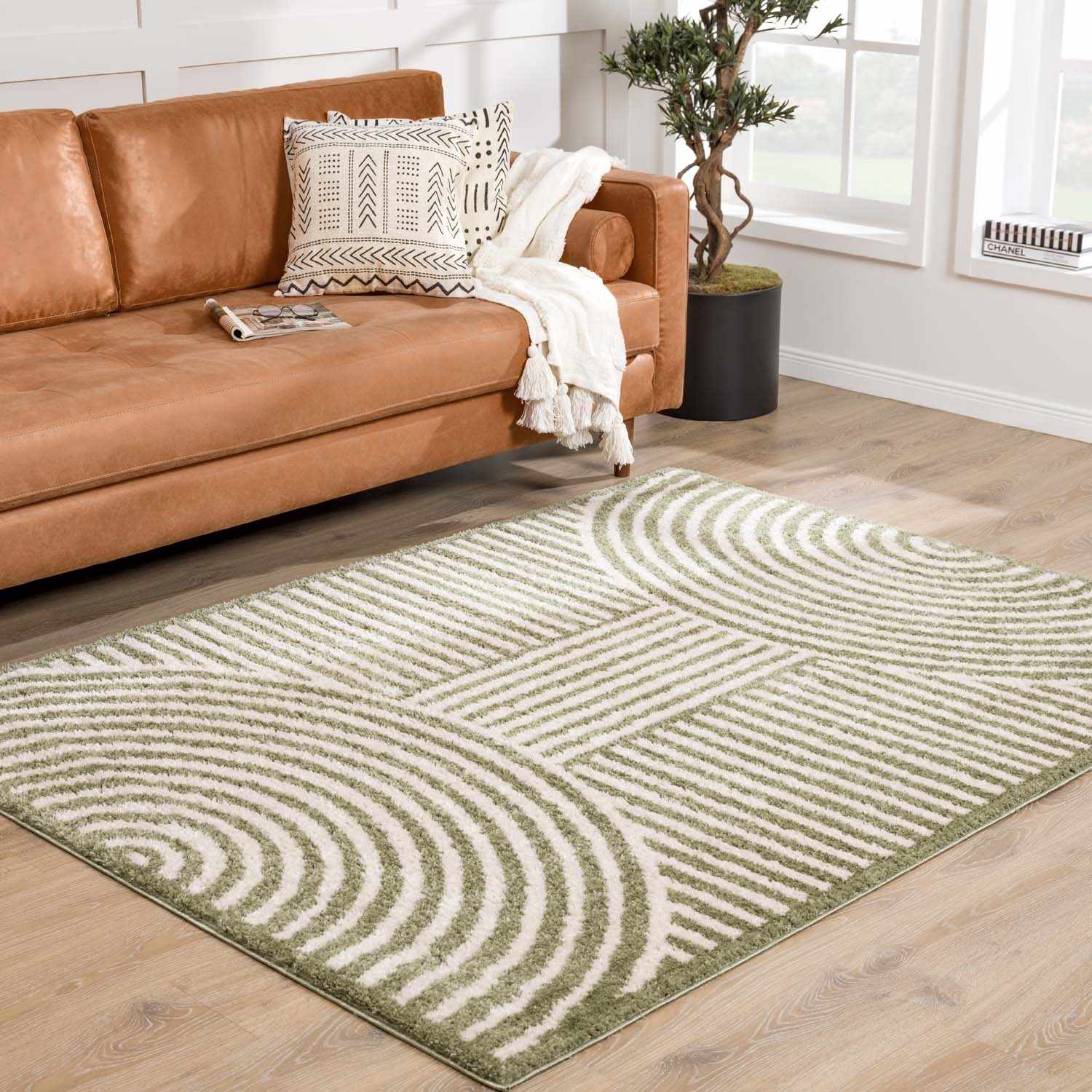 Allard Green Washable Area Rug by Boutique Rugs
