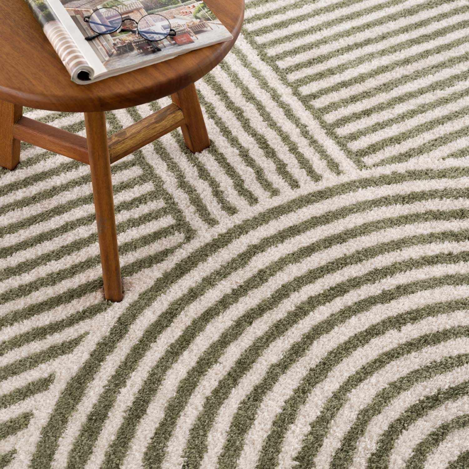 Allard Green Washable Area Rug by Boutique Rugs