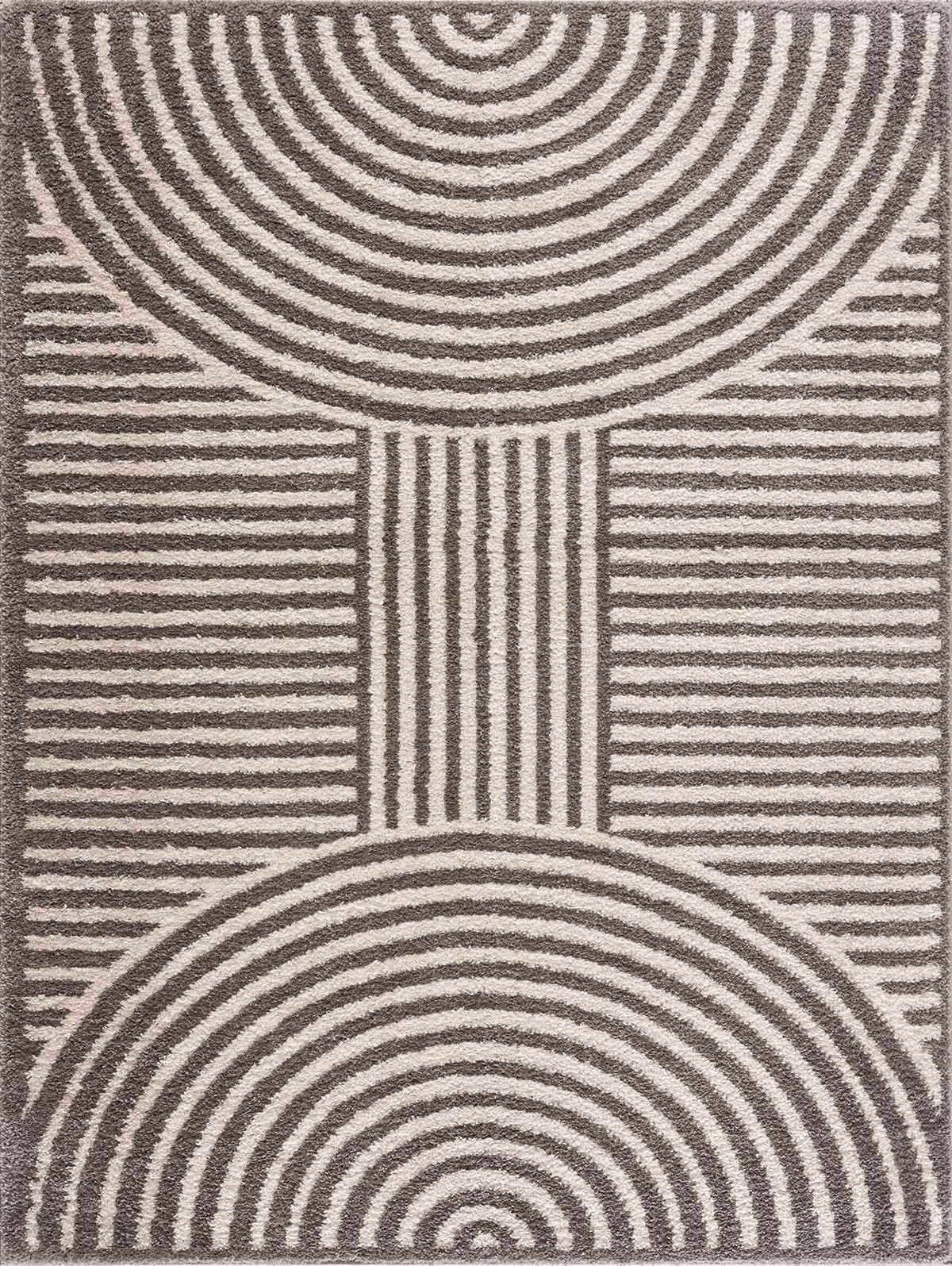 Allard Charcoal Washable Area Rug
