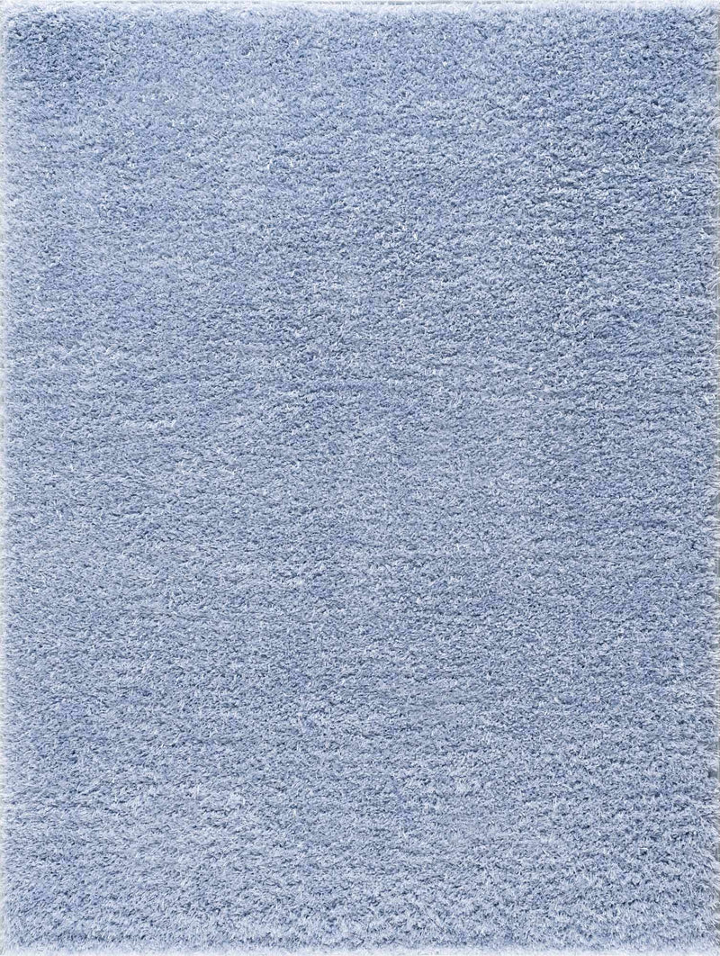 Faina Solid Aqua Shag Washable Area Rug - Clearance by Boutique Rugs