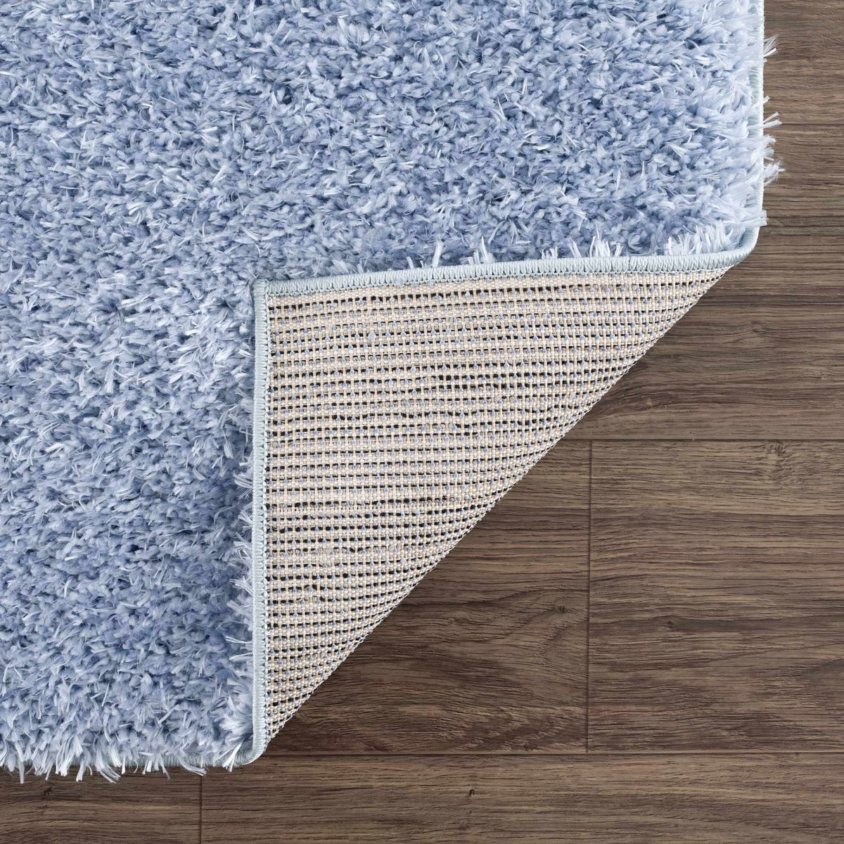 Faina Solid Aqua Shag Washable Area Rug - Clearance, photo 5 of 18