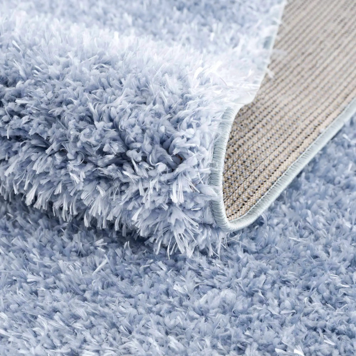 Faina Solid Aqua Shag Washable Area Rug - Clearance, photo 14 of 18